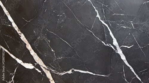 Black Marble Texture with White Veins, abstract ,background