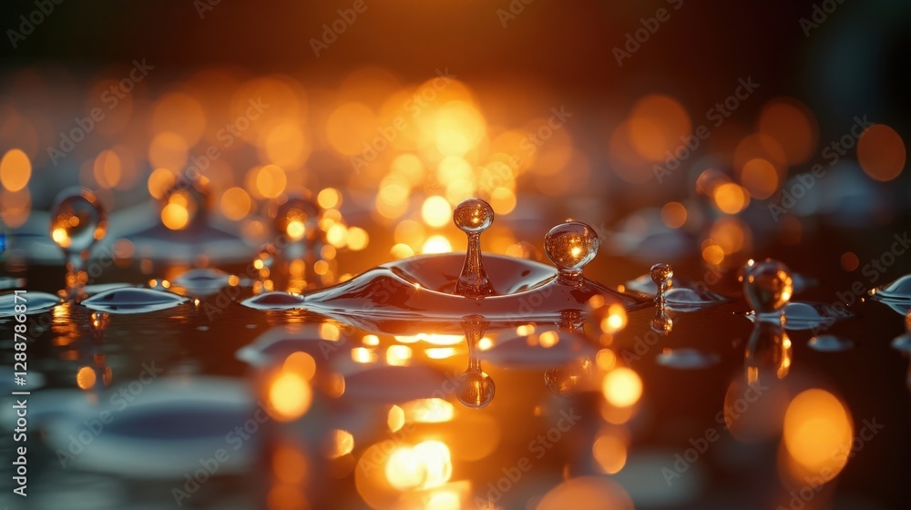 Softly glowing droplets of liquid metal hover in perfect stillness, shifting and merging like living mercury, suspended in the absence of gravity. Softly glowing droplets of liquid metal hover in perfect stillness, shifting and merging like living mercury, suspended in the absence of gravity.