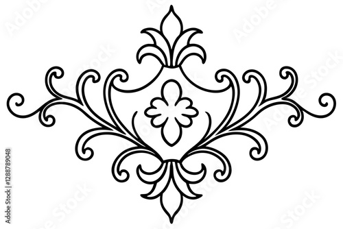 Classic Baroque Ornamental Design for Interior and Elegant Decor - SVG