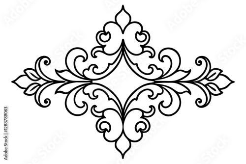 Classic Baroque Ornamental Design for Interior and Elegant Decor - SVG