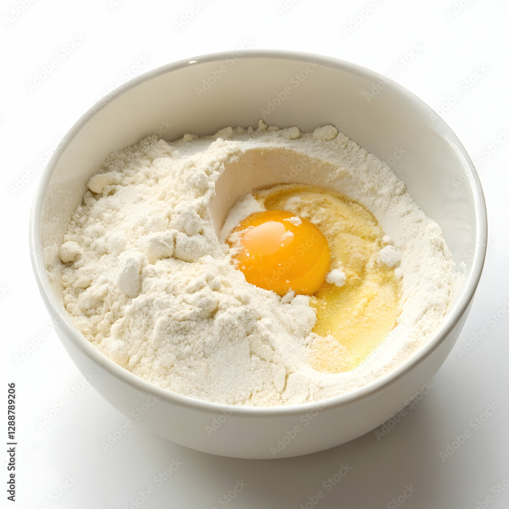Raw fresh white chicken eggs placed on a stone surface. Raw fresh white chicken eggs placed on a stone surface.