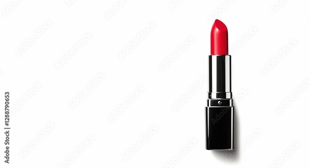 Vibrant Red Lipstick on White Background - Perfect for Beauty, Fashion, and Makeup Marketing Needs Vibrant Red Lipstick on White Background - Perfect for Beauty, Fashion, and Makeup Marketing Needs