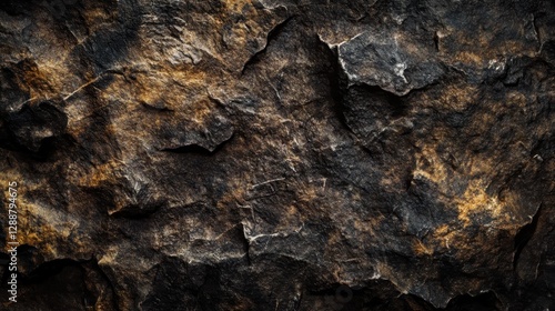 Dark brown rough stone texture background 