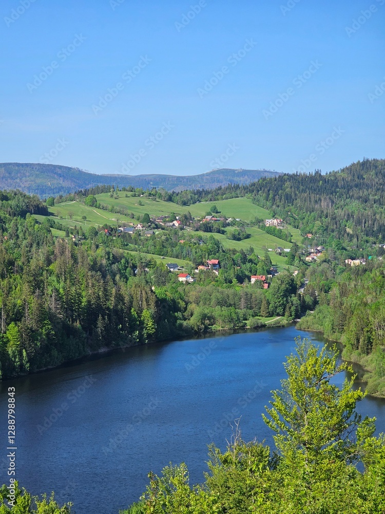 landscape with river landscape with river
