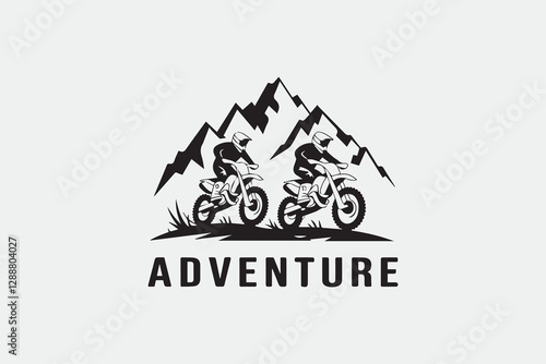 Mountain Biking Adventure Ride vector