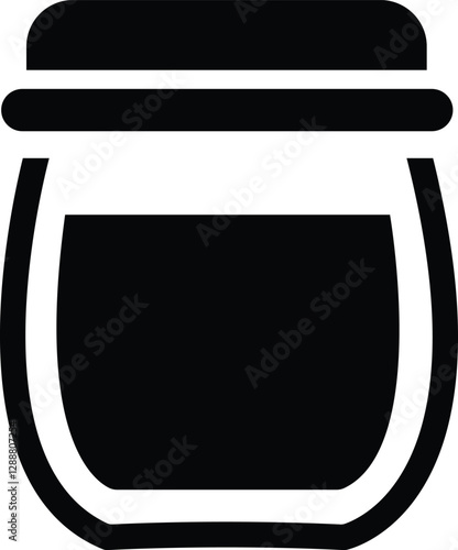 jam jar icon simple vector illustration 