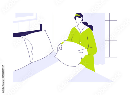 Housekeeping abstract concept vector illustration.