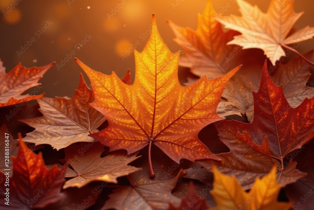 Subtle fall leaf pattern, warm orange and brown hues, subtle, warm Subtle fall leaf pattern, warm orange and brown hues, subtle, warm