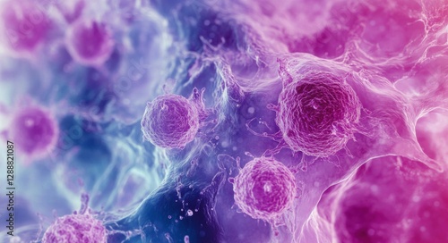 B-Cell Lymphoma Awareness: Photomicrograph of Diffuse Large B-Cell Lymphoma (DLBCL) - Histology and Biopsy Study