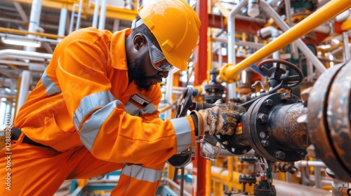 Oil and gas industry workers, maintenance and service in hazardous areas