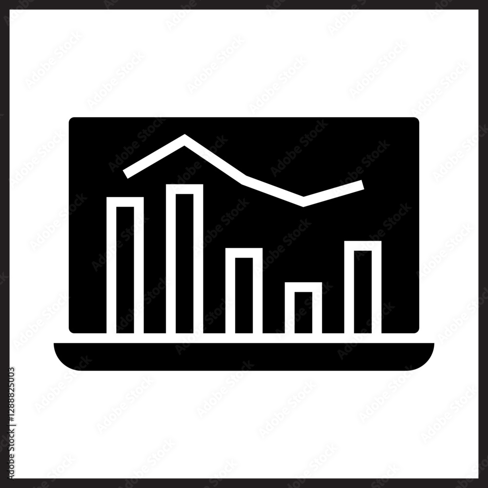 Stock Chart icon Design Stock Chart icon Design