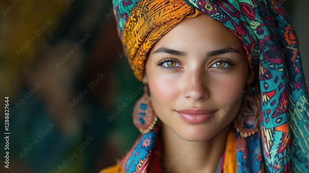 Fototapeta premium Identity pride roots, adorned with traditional patterns that reflect their identity and roots