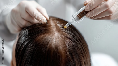 Wallpaper Mural Hair restoration session in a clean wellness clinic. Featuring rejuvenating regrowth treatments and natural hair rejuvenation Torontodigital.ca