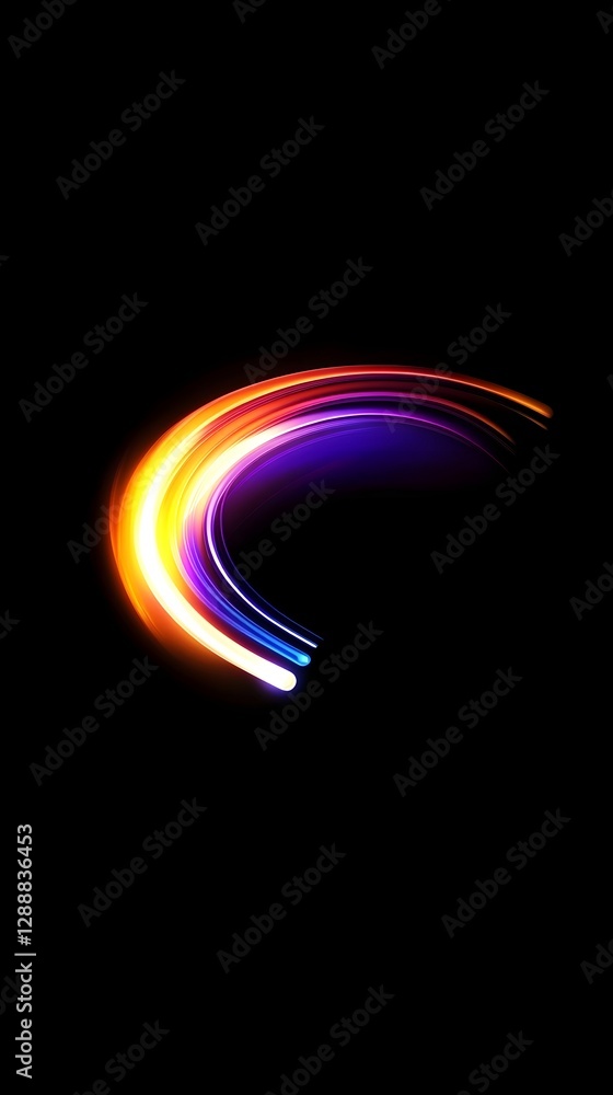 Captivating Color Gradient Light Effect with Dynamic Blur and Radiant Glow Captivating Color Gradient Light Effect with Dynamic Blur and Radiant Glow