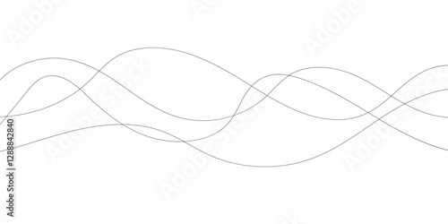 This image features multiple interwoven, flowing black lines creating a dynamic, organic wave pattern against a clean white background.