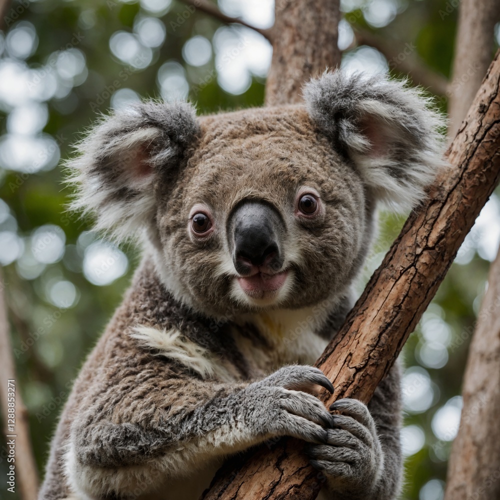 Naklejka premium koala in tree