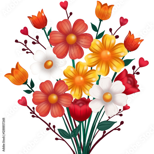 floral background with flowers