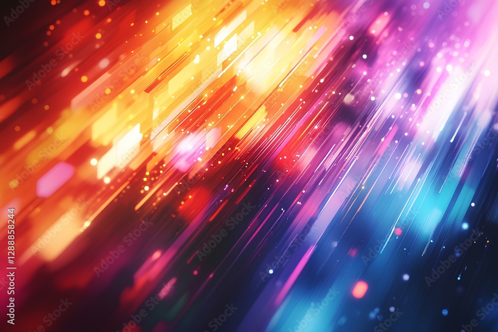 Obraz premium Abstract Dynamic Light Streaks Background