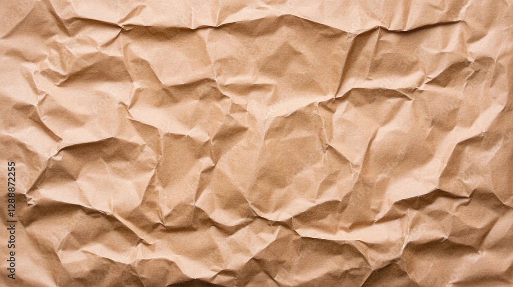 custom made wallpaper toronto digitalClose up view of crumpled brown paper texture. The image shows a detailed view of the wrinkles and creases in the paper, showcasing its texture and
