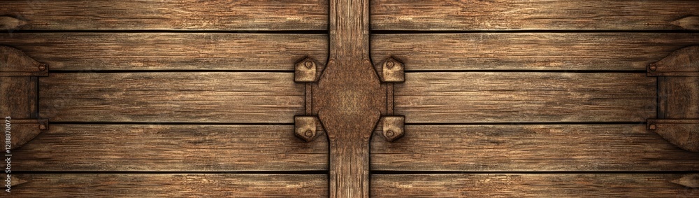 custom made wallpaper toronto digitalOrnate Wooden Planks with Clasps