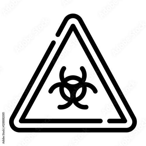 biohazard line icon