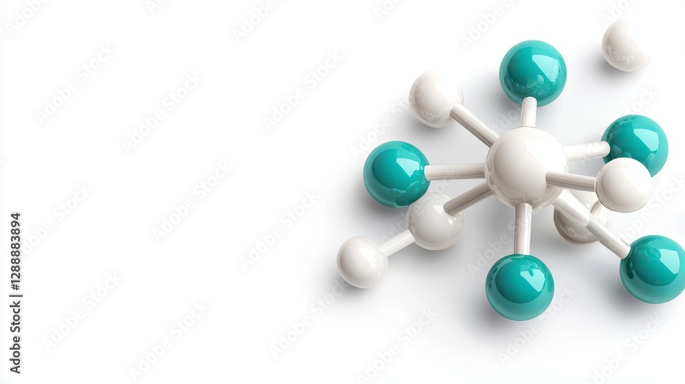Obraz premium Abstract Molecule Graphic Design
