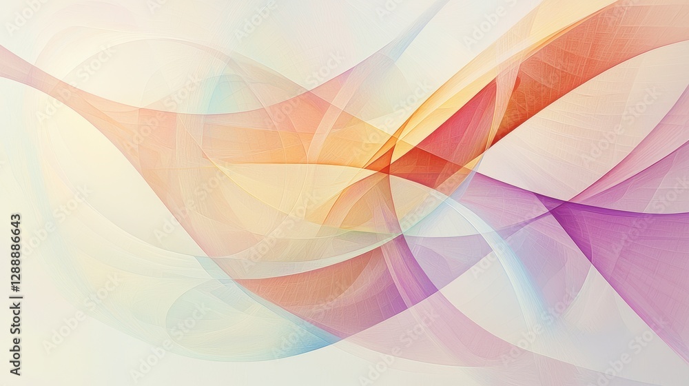 Libra Balance in Soft Pastel Abstract Libra Balance in Soft Pastel Abstract