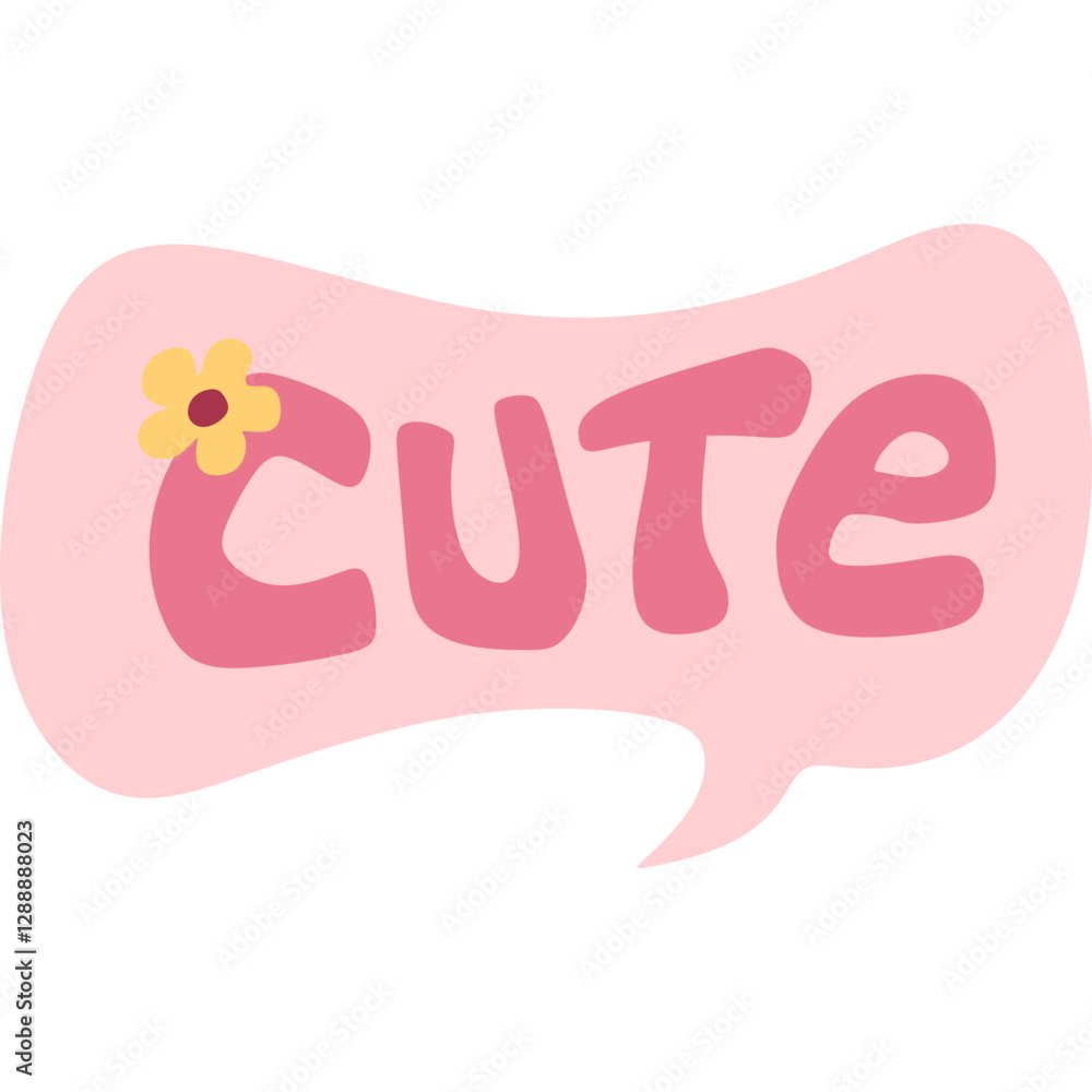 Cute Word Bubble Speech Cute Word Bubble Speech