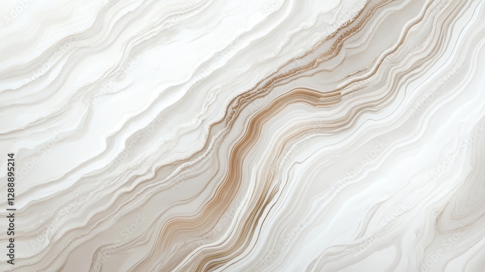 Obraz premium Abstract background of layered rock formation in white and brown tones 