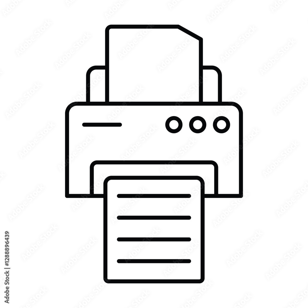Printer thinline icon , vector, pixel perfect, illustrator file
Printer thinline icon , vector, pixel perfect, illustrator file