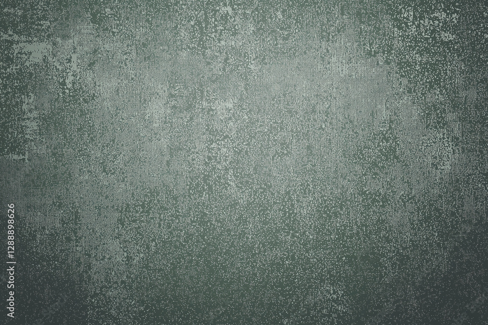 Minimalist wall texture with static inspired design in muted green tones, creating calming and serene atmosphere. Perfect for backgrounds or artistic projects