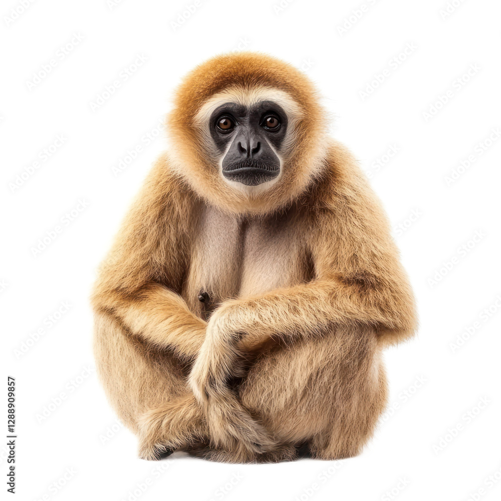 Gibbon isolated on transparency background Gibbon isolated on transparency background