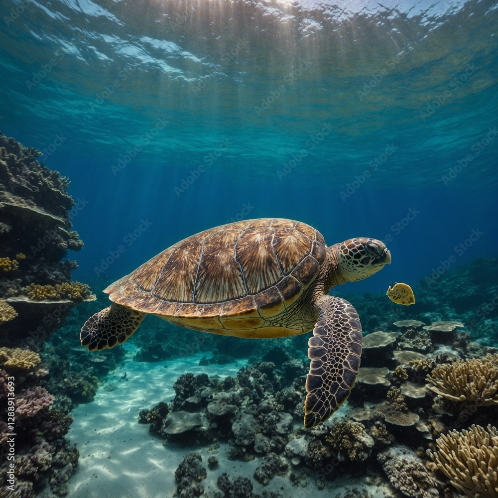 Fototapeta premium green sea turtle