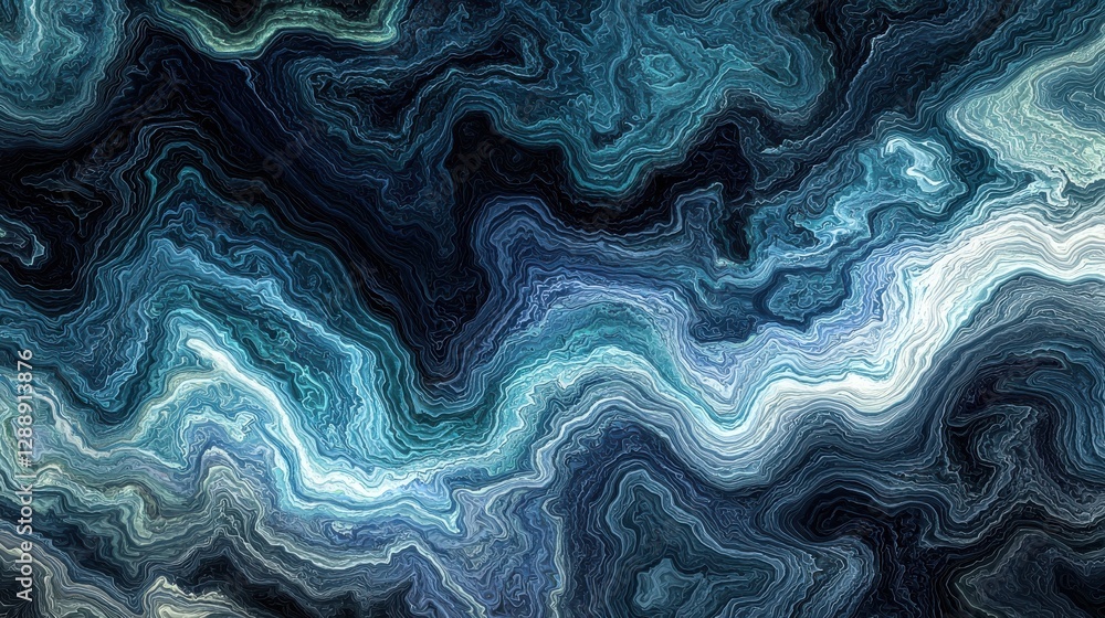 Abstract Fluid Art with Swirling Blues and Greens on Dark Background Abstract Fluid Art with Swirling Blues and Greens on Dark Background