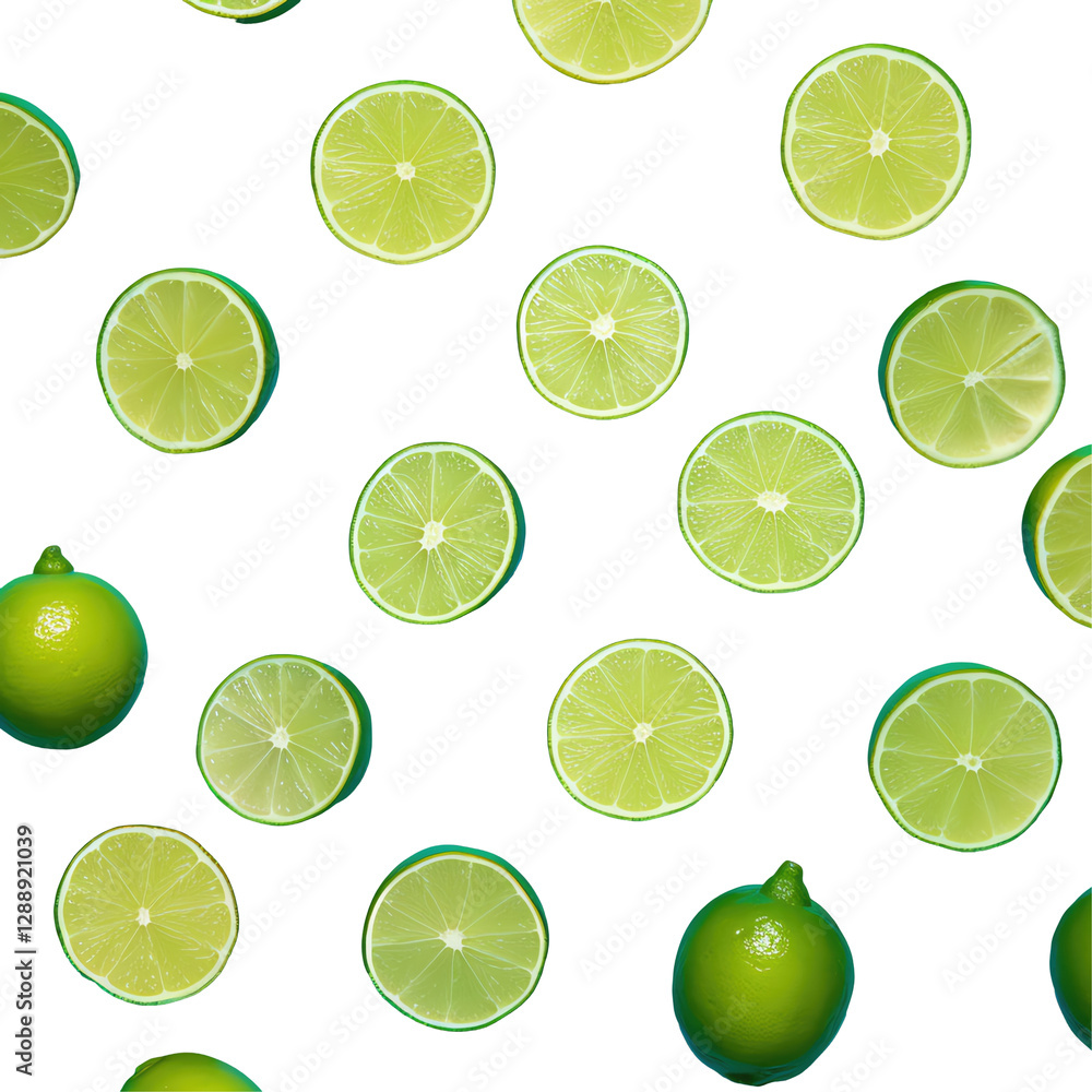 Isolated Lime Pattern Isolated Lime Pattern