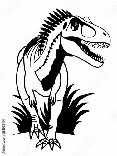 Allosaurus Coloring Page for Children - Fun Dinosaur Activity