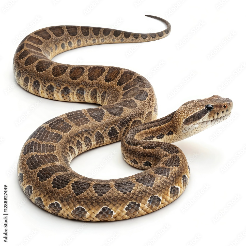 snake in front of white background snake in front of white background