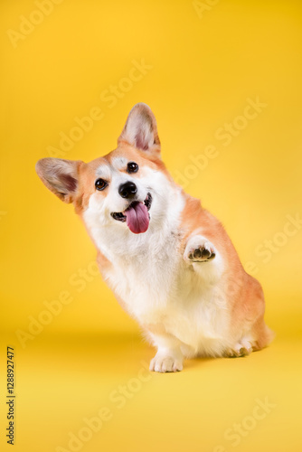 funny corgi dog	
