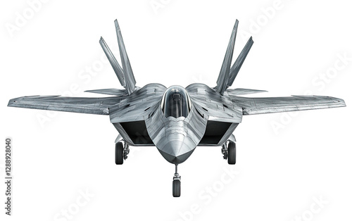 Fighter Jet Military fighter on transparent or white background,png