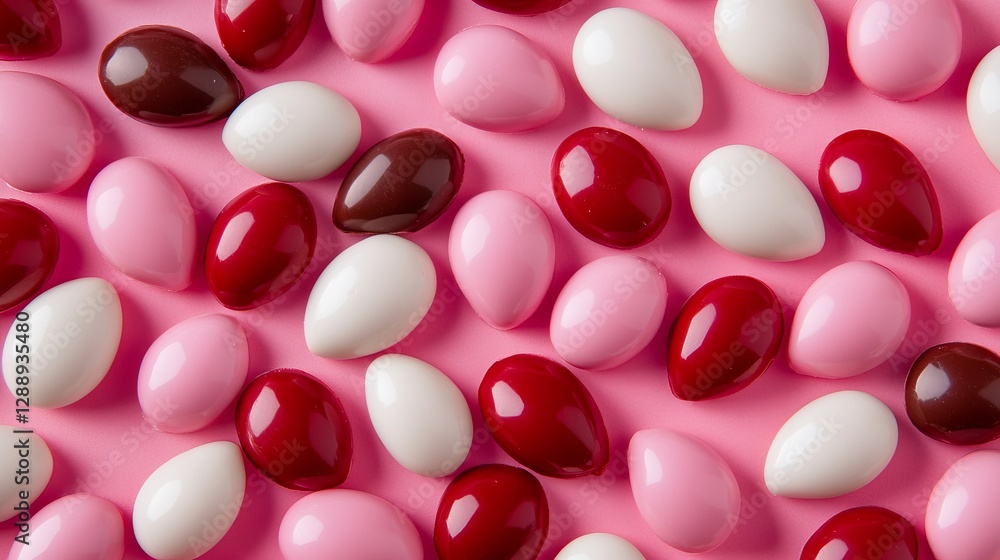 Assorted Gourmet Chocolates in Red and White Assorted Gourmet Chocolates in Red and White