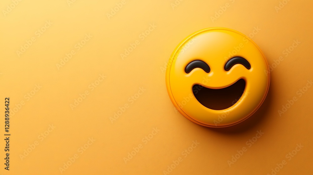 Fototapeta premium A fire emoji on a gradient orange background, minimal flat design, isolated