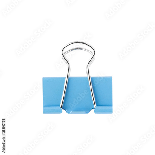 A Blue Paper Clip cutout, full depth of field.