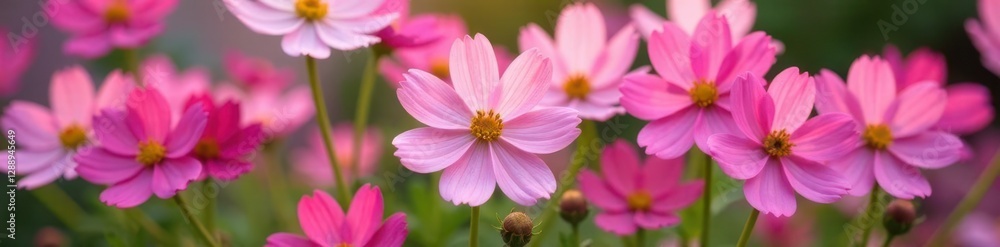 Pink cosmos flowers unfolding like tiny stars, garden decor, blooming flowers, pink cosmos flower garden Pink cosmos flowers unfolding like tiny stars, garden decor, blooming flowers, pink cosmos flower garden