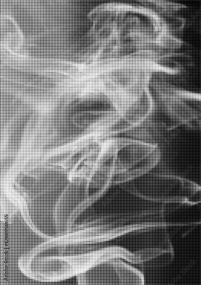 Large halftone vector smoke texture with a transparent background