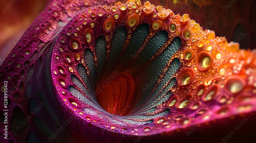 Fototapeta premium Abstract fractal tunnel