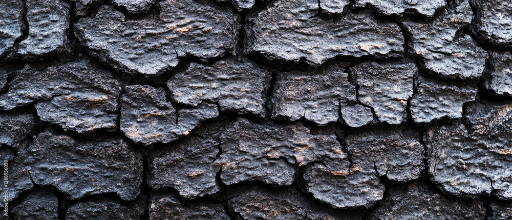 Close-up of rough textured tree bark with intricate patterns and dark tones Close-up of rough textured tree bark with intricate patterns and dark tones