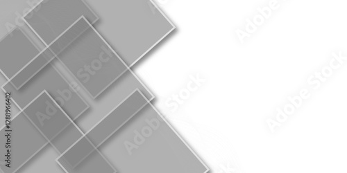 Tablou pe pânză Simple white abstract presentation background