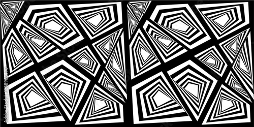 Geometric background with large triangles and multiple .Seamless Triangle Elements Pattern. Vector seamless pattern. Modern stylish texture. Repeating geometric tiling from striped triangle elements. 