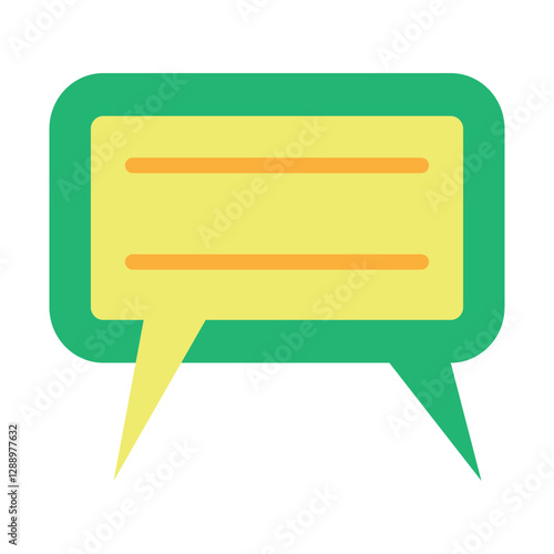 TwoWay Chat Vector Flat Icon Design