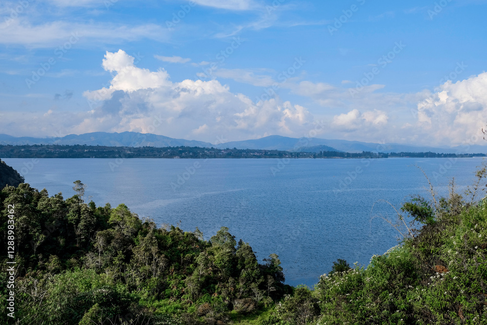 Scenic view of Diatas Lake, Alahan Panjang, West Sumatera, Indonesia. Scenic view of Diatas Lake, Alahan Panjang, West Sumatera, Indonesia.
